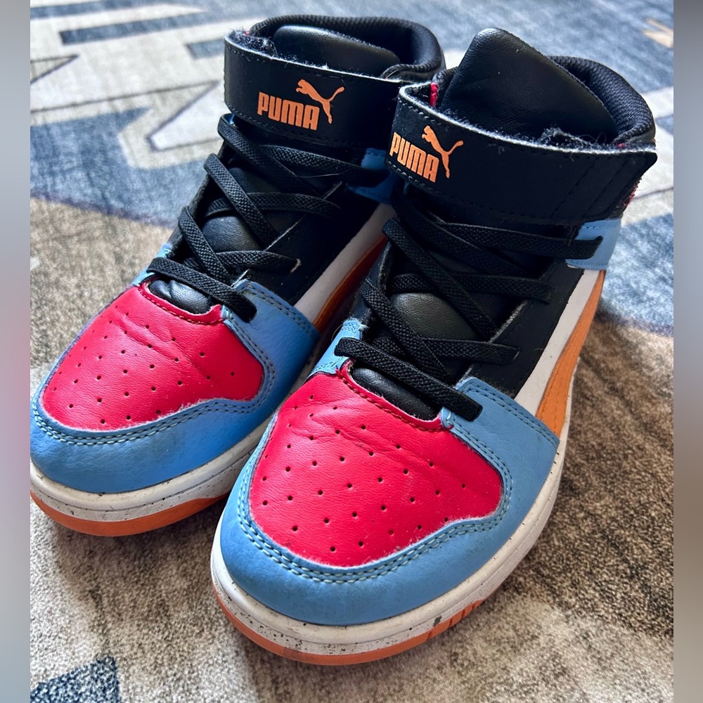 Puma Rebound Layup Mountain Park Sneakers Kids Size 2